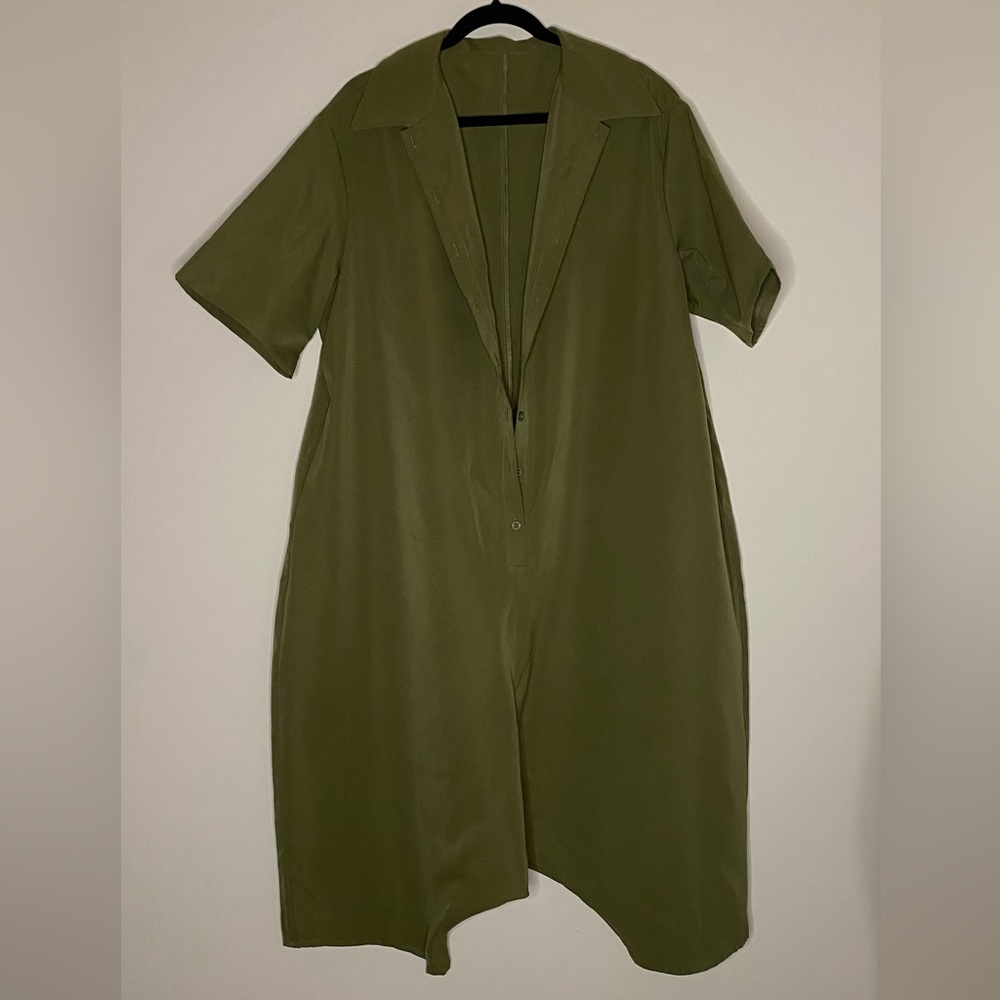 SHEIN Olive Green Jumpsuit